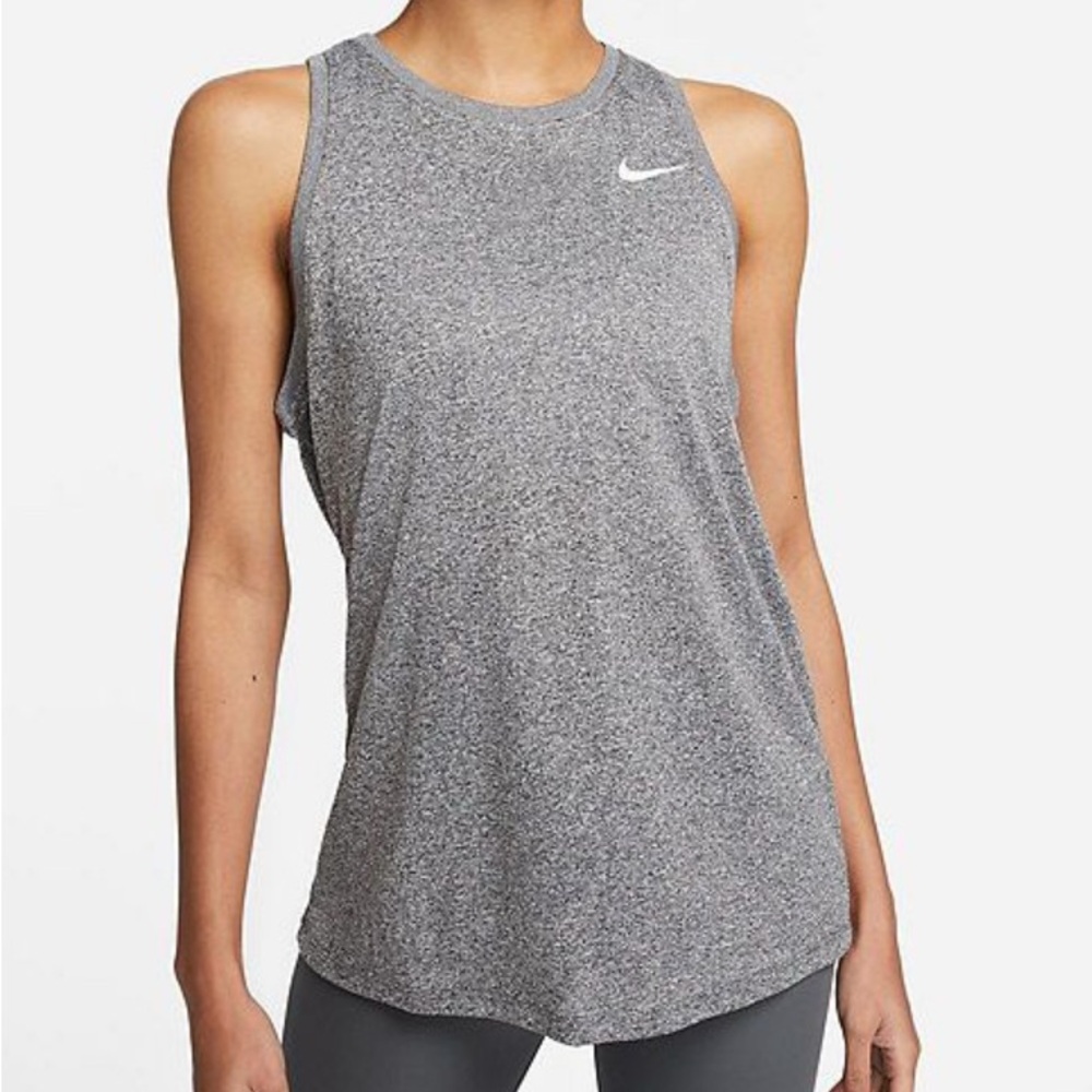 Nike Women's DRIFIT Gray Athletic tank top